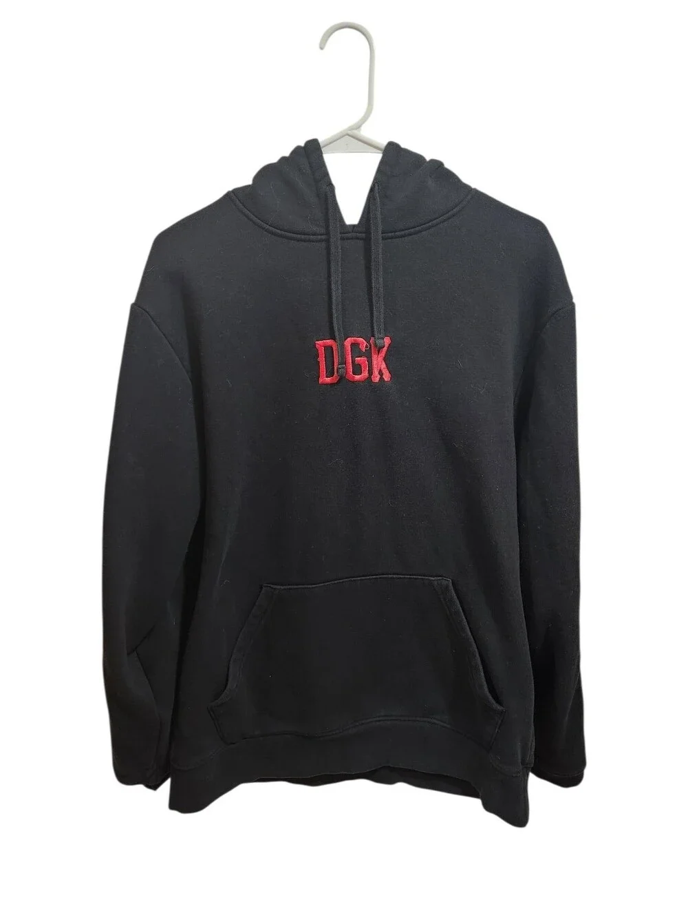 Men's DGK Ruthless Black Pullover Hoodie Hockey Mask Graphic Embroidered. Size M